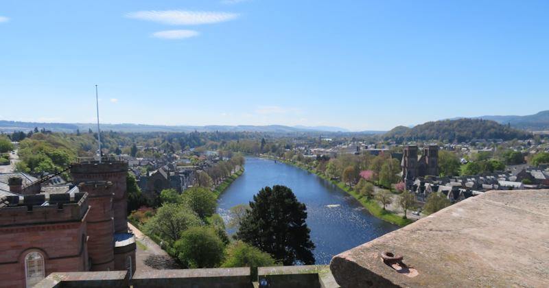 view from Inverness Castle tower