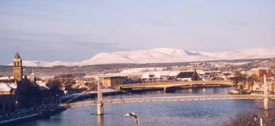 Inverness bridge winter photo