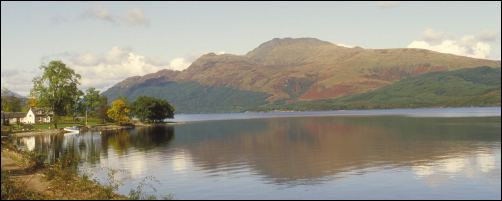 photo of Loch Lomond and Ben Lomond