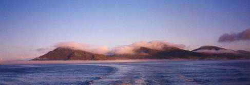 South Uist appearing out of the mist