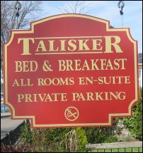 Talisker sign