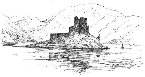 Line drawing from the north before restoration