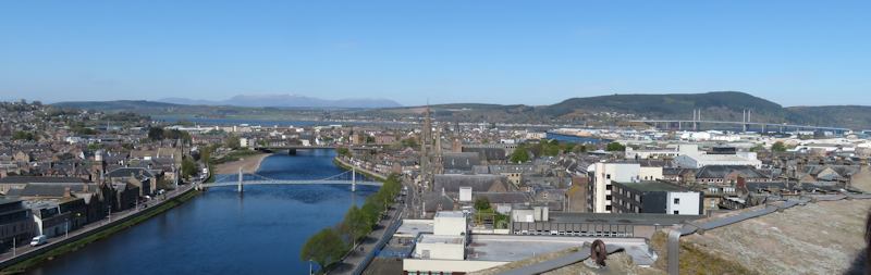 view from Inverness Castle tower