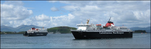 Calmac ferries at Oban