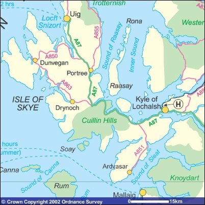 Isle of Skye Map